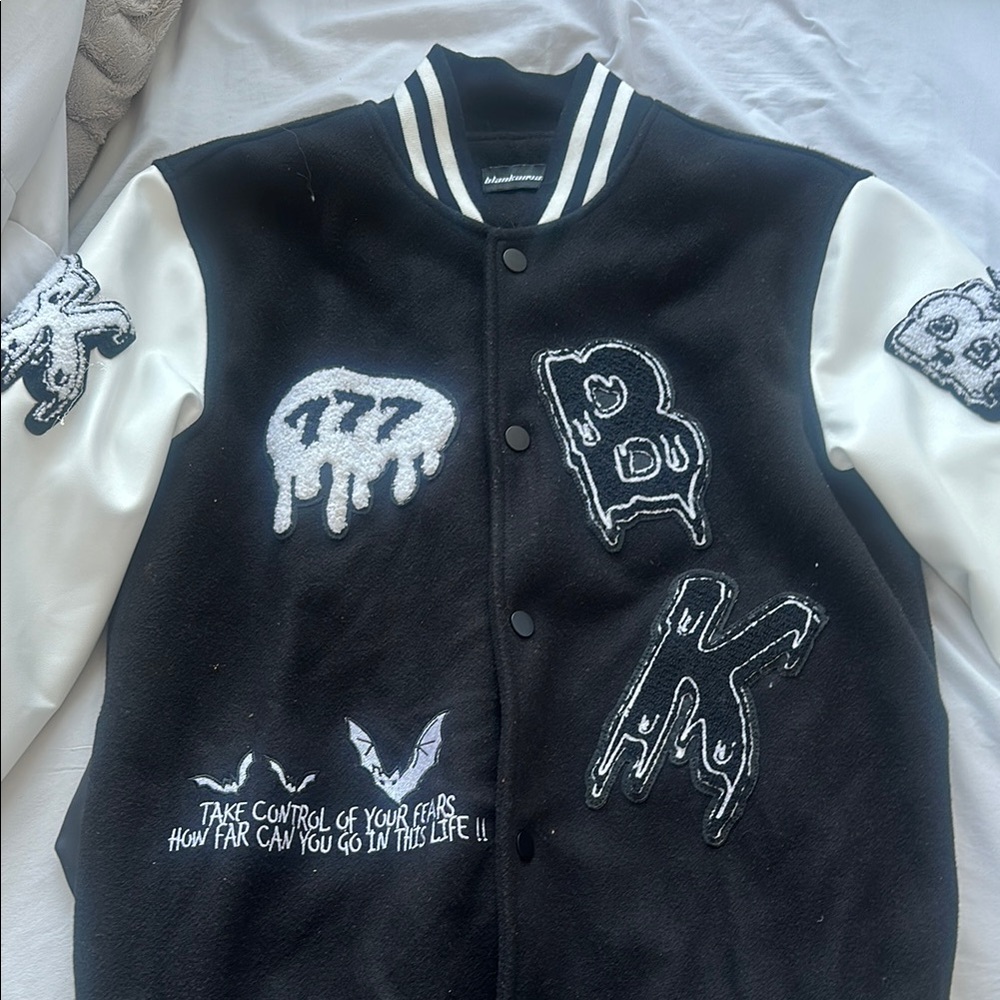 Black and White Varsity Jacket